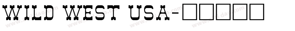 Wild West USA字体转换